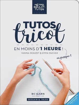 cover image of Tutos tricot à faire en moins d'une heure !